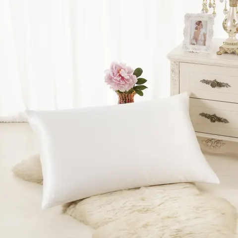 Pillowcase Satin Solid Color Simulation Silk Single Ice