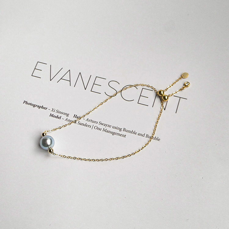 Seawater Pearl Really Hemp Single 14K Gold Bracelet — foto 2