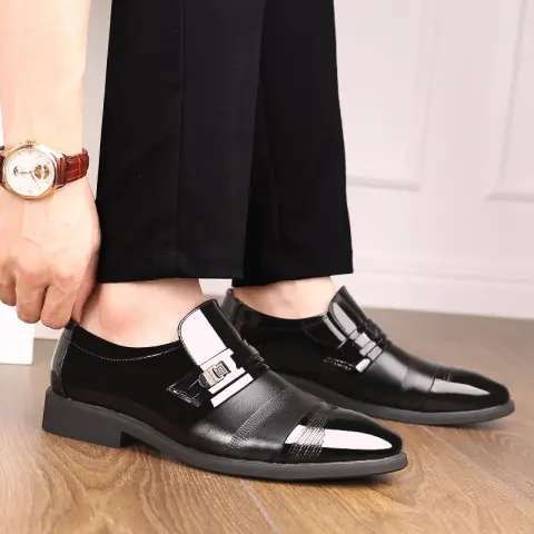Men's Leather Shoes Oversized