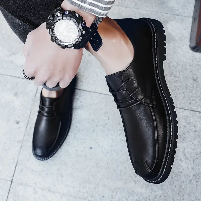 Spring casual leather shoes
