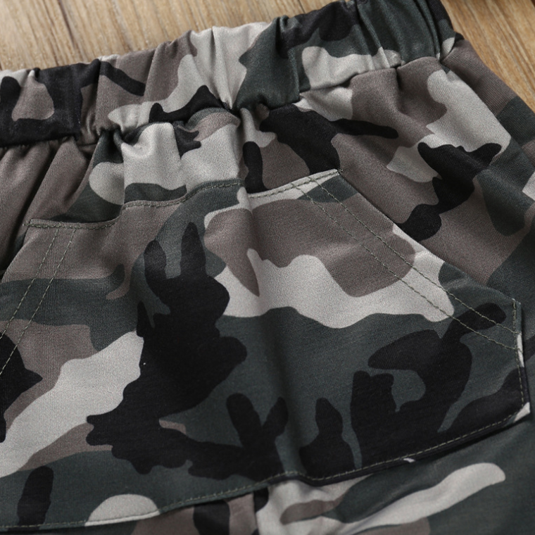 Camouflage sweater suit