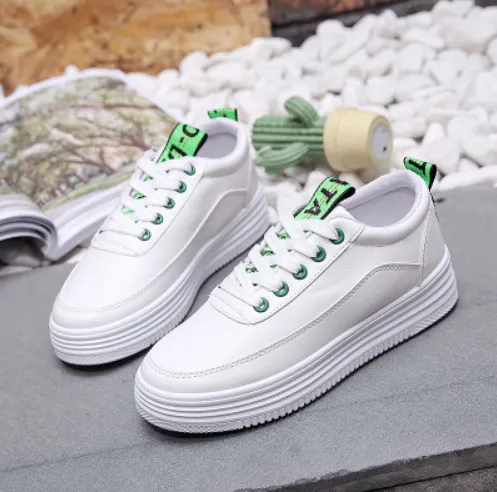 Breathable women Sneaker student casual canvas shoes - Green