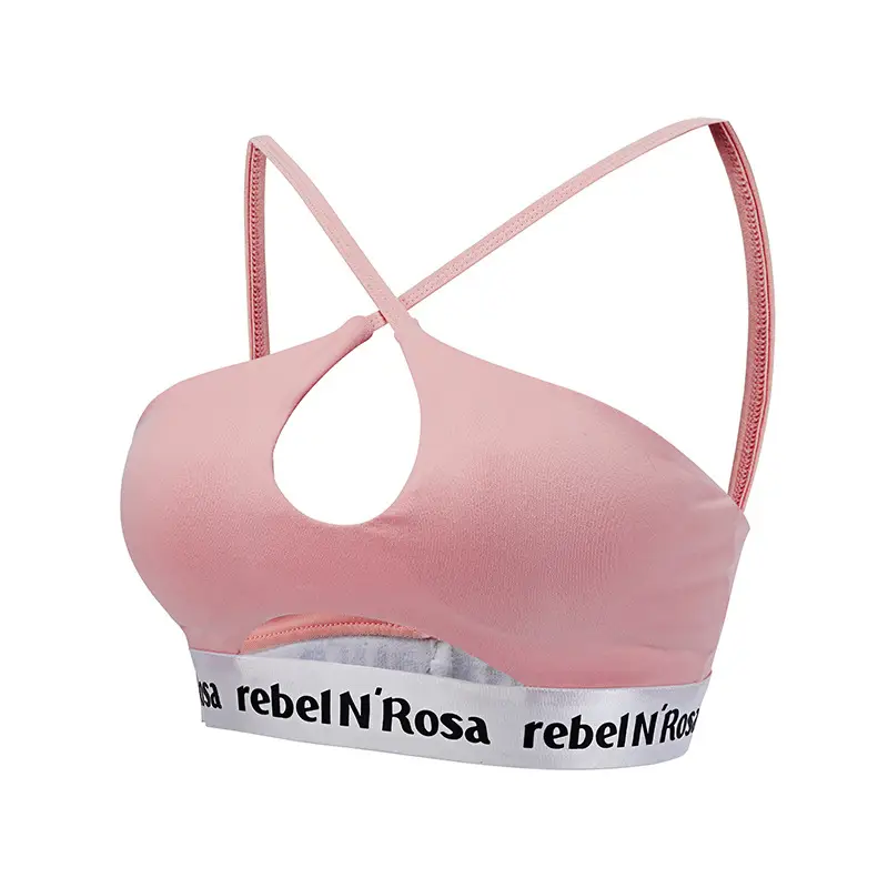 Bandeau cutout cross shoulder straps