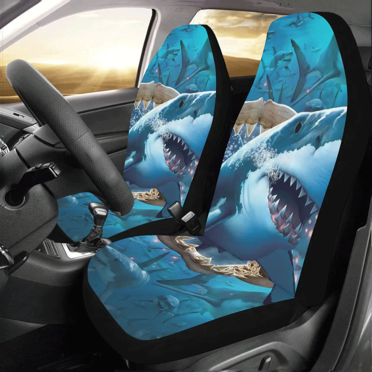Printed car seat cover