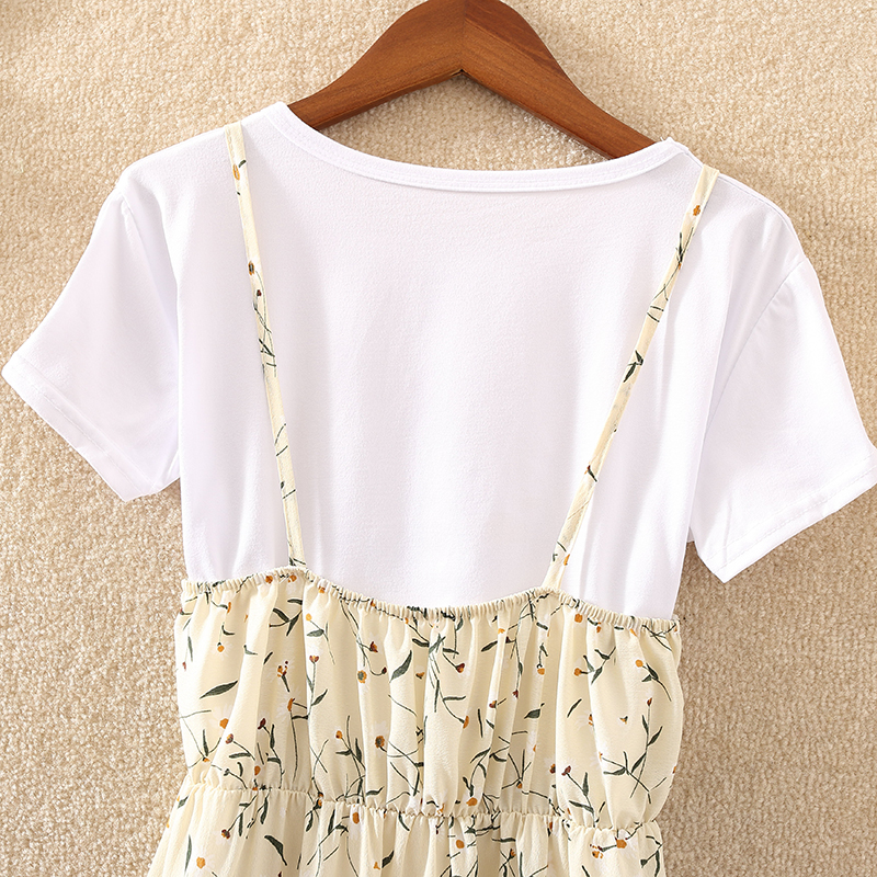 Small floral chiffon dress