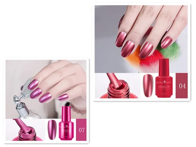 Mirror Nail Polish - Mirror Red Rose Red