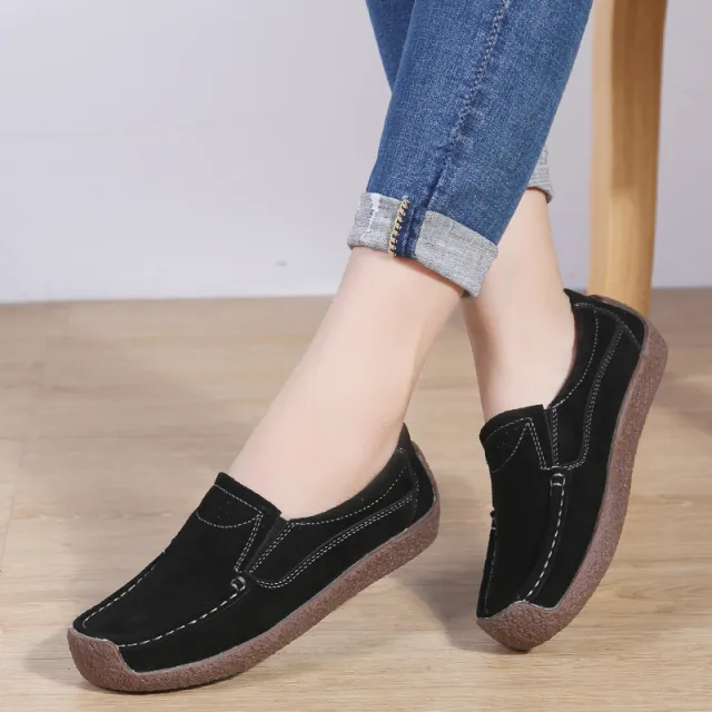 Women loafers woman causal flat Black - Shop at LoveMi