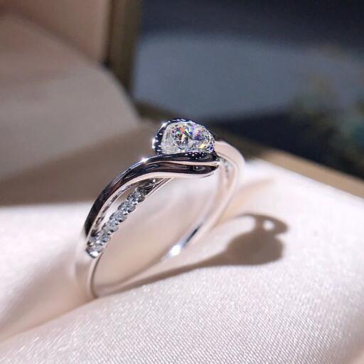 Super Diamond Octagon Zircon engagement ring