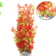 Aquarium fish tank ornament simulation plant - Pink - View 1