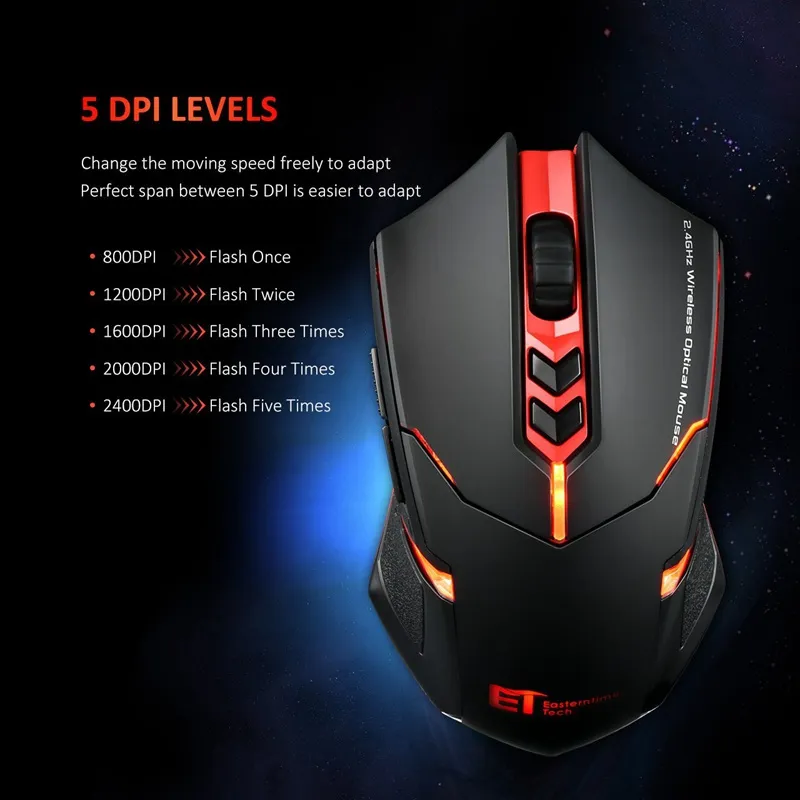Power-Saving Silent Luminous Wireless Mouse – image 6