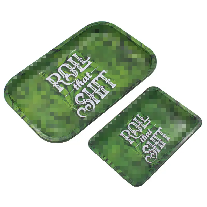 Small leaf tray tinplate cigarette tray