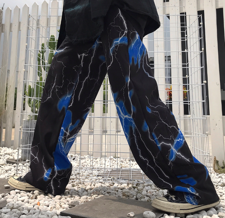 Loose mop wide leg pants trousers