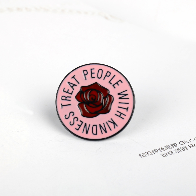 Rose brooch collar sweater