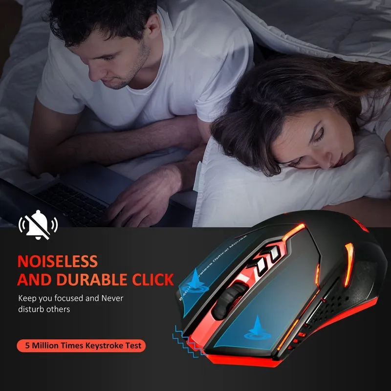 Power-Saving Silent Luminous Wireless Mouse – image 5