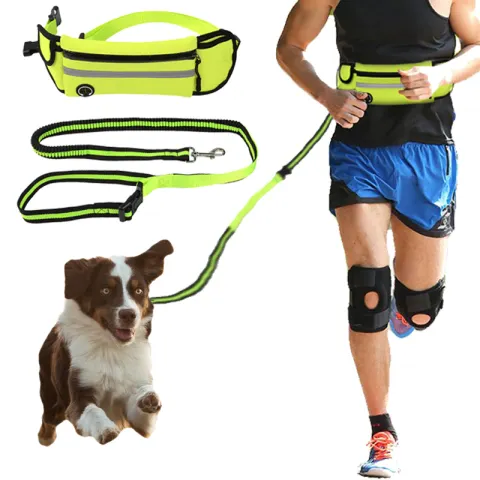 Pet Waist Bag Sports Traction Rope Reflective Waterproof Running