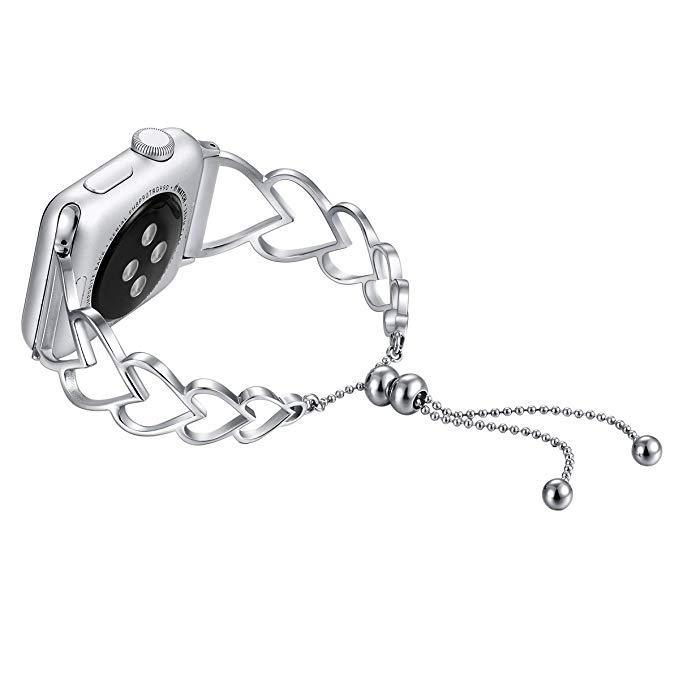 Heart-shaped bracelet strap