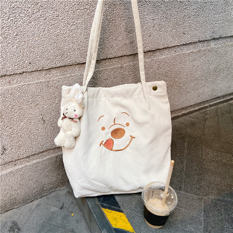 Figurine rabbit corduroy bag