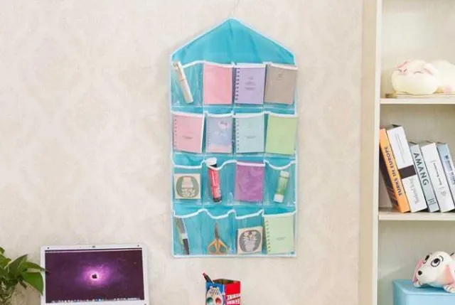 Hanging multi function bag with 16 compartments Blue - Shop at LoveMi