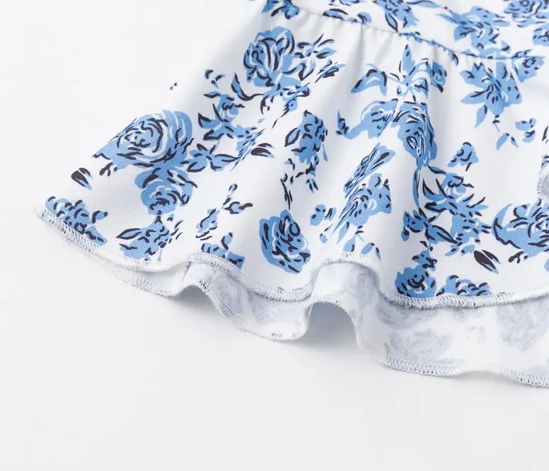 Flower knot Lantern Sleeve Chiffon fashion shirt