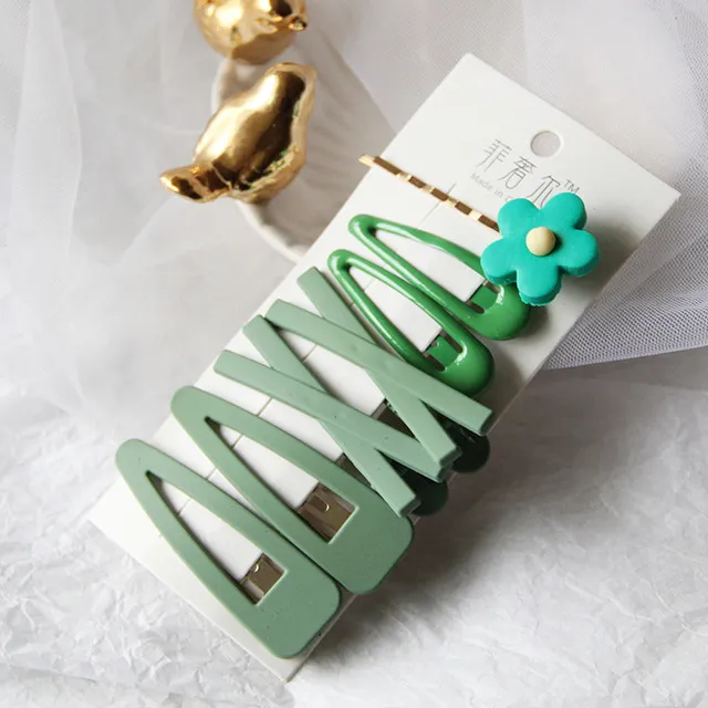 Baby Hair Clip Hair Accessories Set Green - Shop at LoveMi
