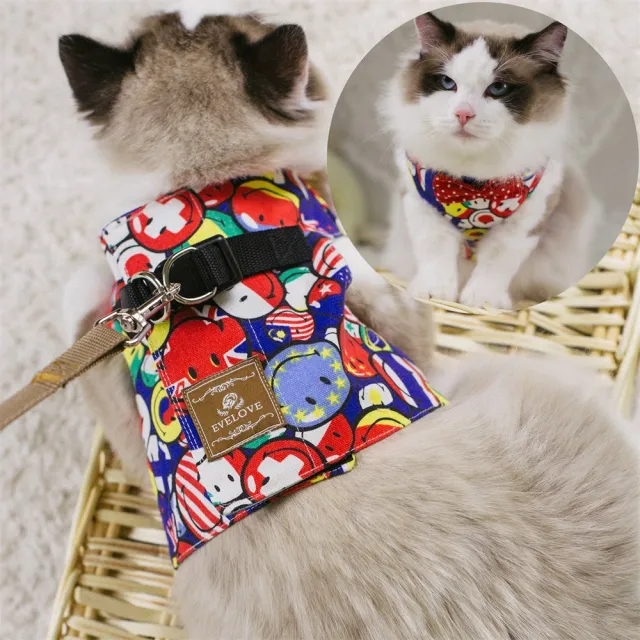 Rope Cat Traction Cat Chest Strap Set Bow I - Shop at LoveMi