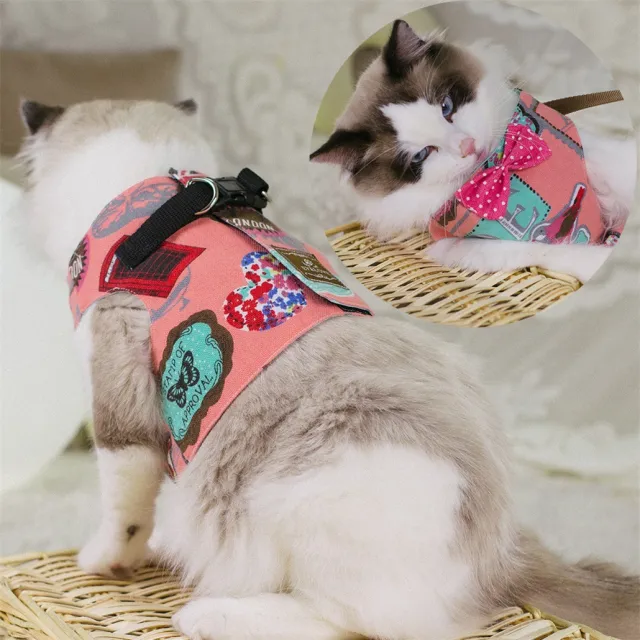 Rope Cat Traction Cat Chest Strap Set Bow - Shop at LoveMi