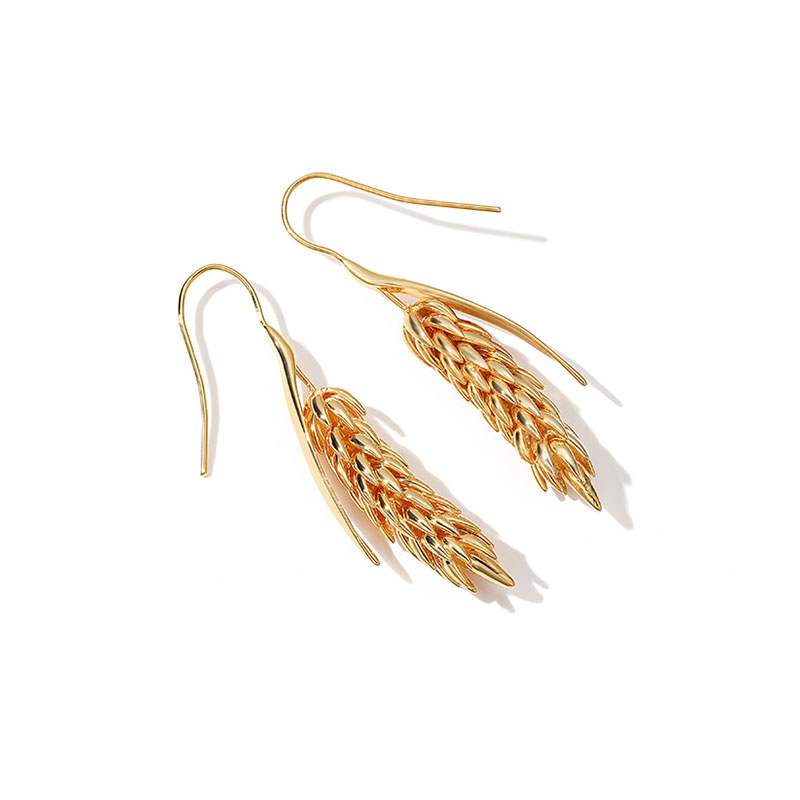 Fringe wheat earrings