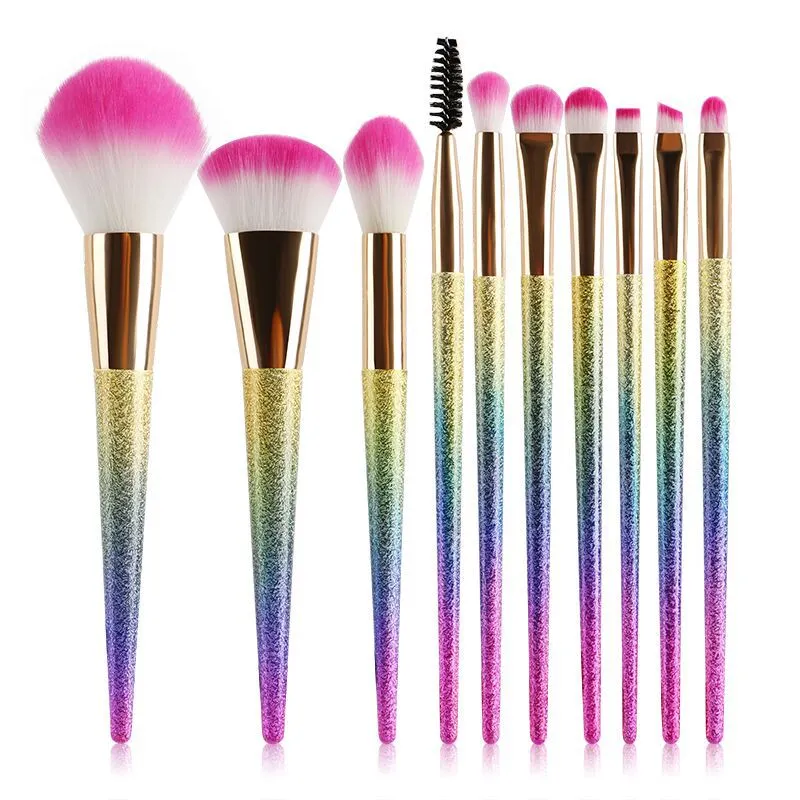 10 crystal makeup brushes - Gradient