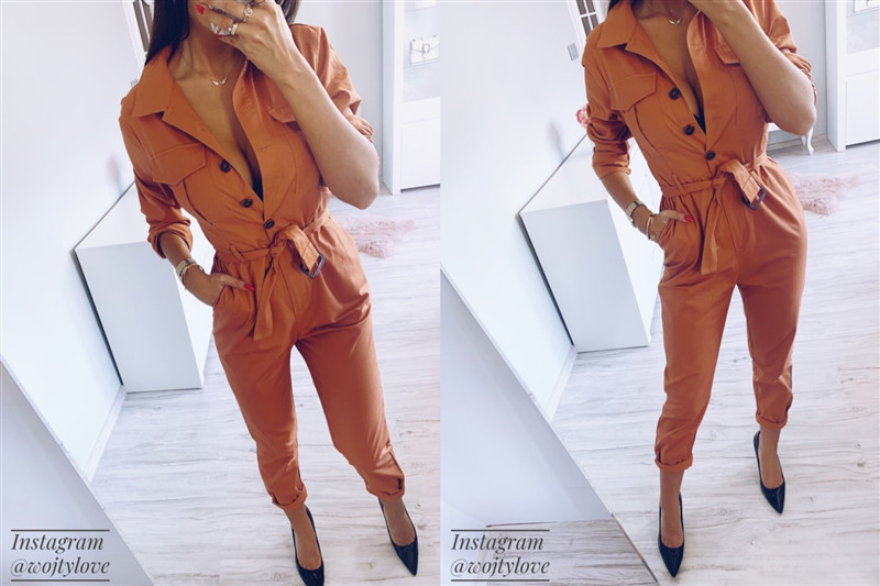 Cotton work overalls slim fit