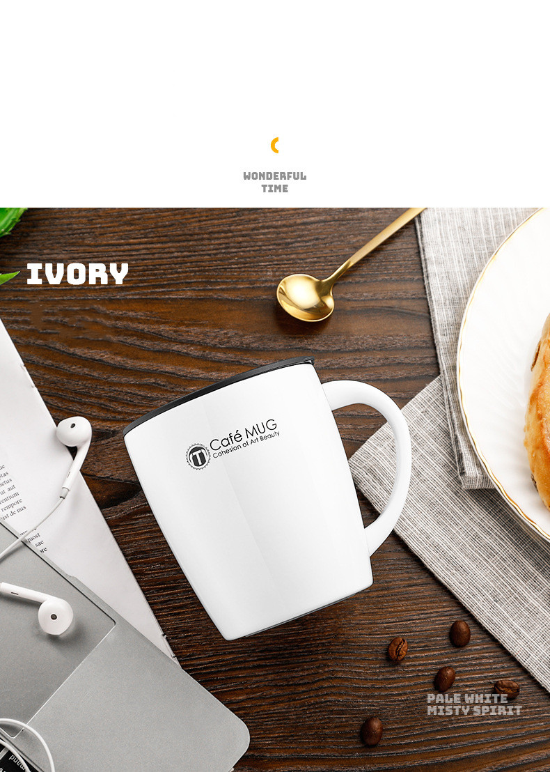 Stainless steel mug White - Shop at LoveMi