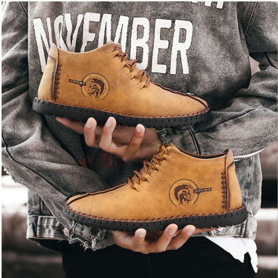 Men's Lace-up Peas Shoes