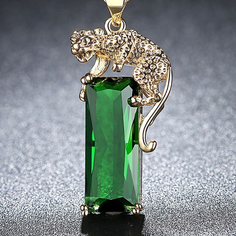 Gold Leopard Pendant