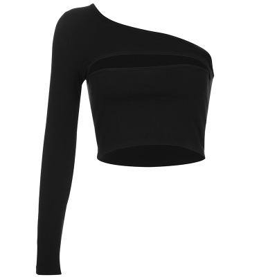 Black Skinny Long Sleeve T-Shirt