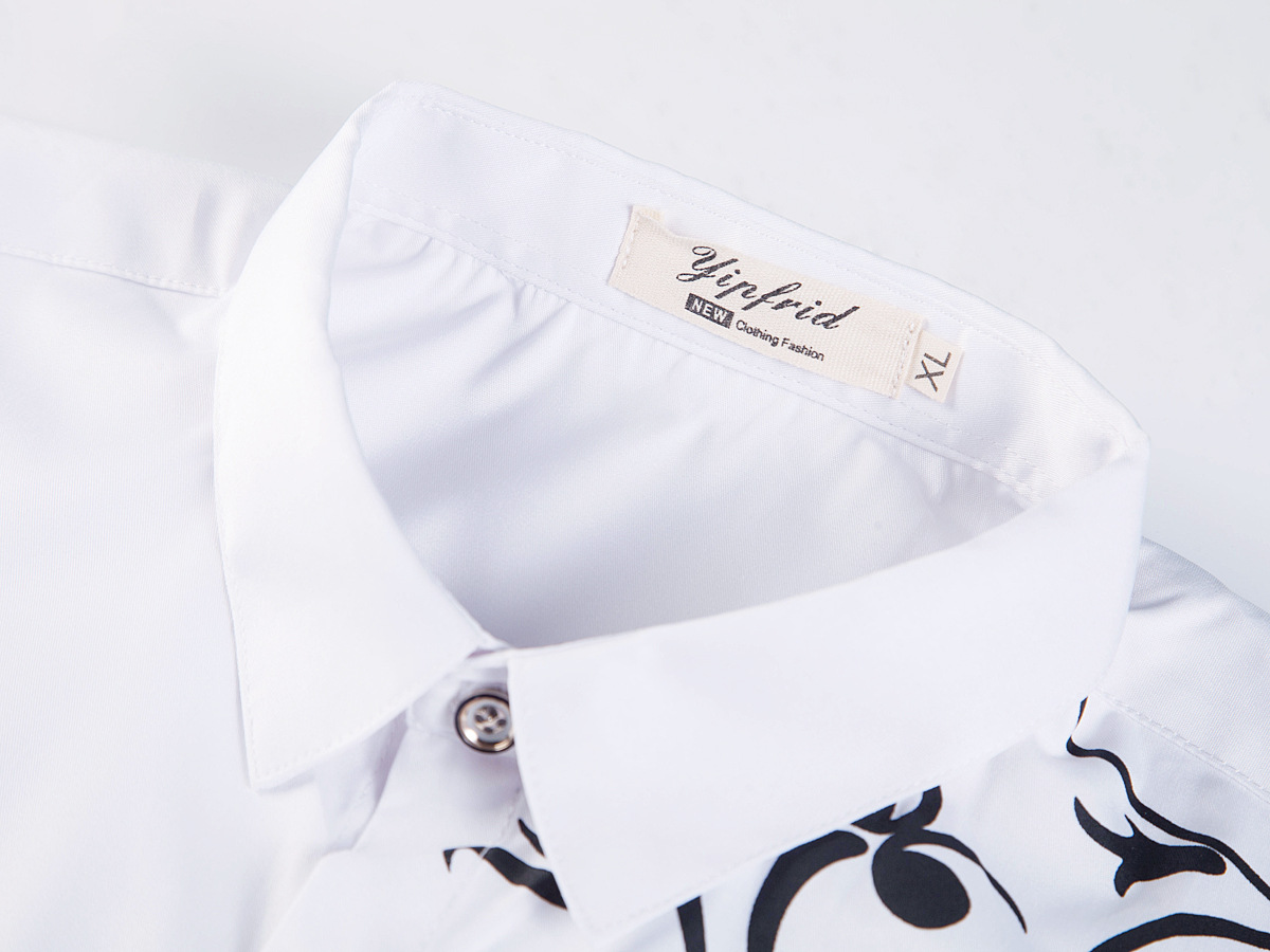 Men's Shirt Korean Slim Long Sleeve