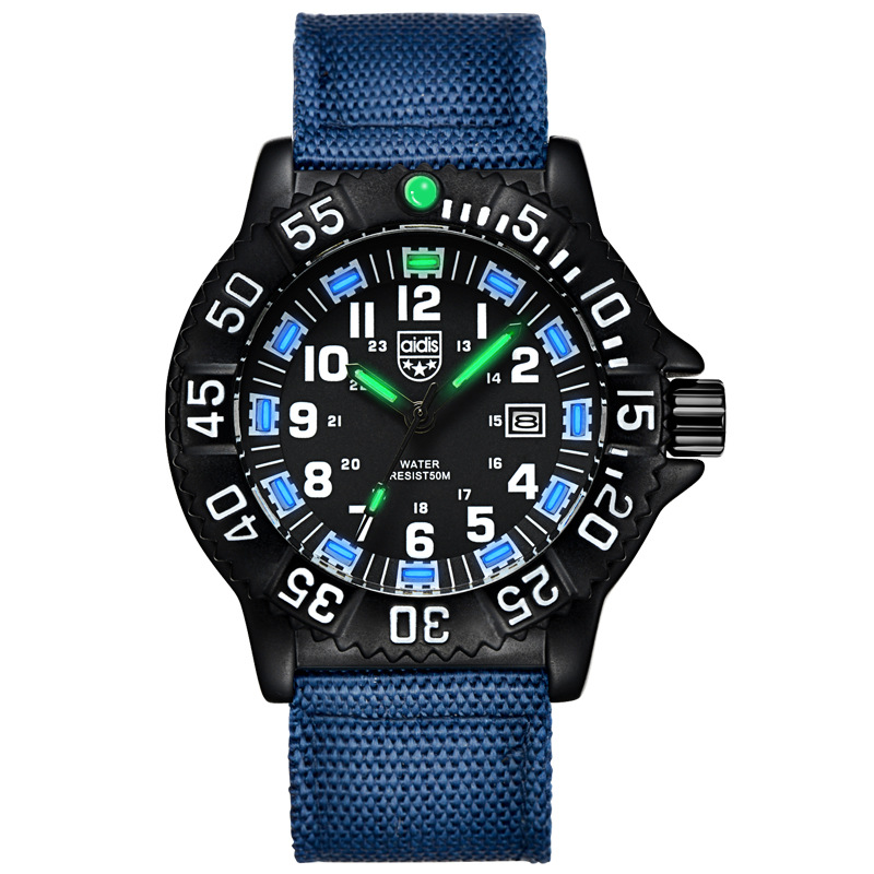 Reloj luminoso táctico deportivo al aire libre | Impermeable | Reloj de aventura para hombre - Imagen 3 de 10
