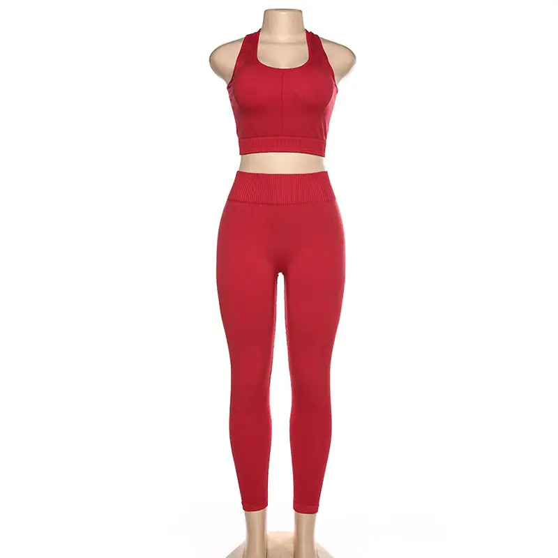 Knitted seamless high waist yoga
