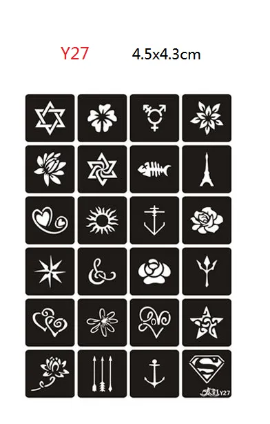 Juice Flash Tattoo With Hollow Template Y27 - Shop at LoveMi
