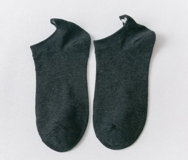 Heart embroidery sock sock casual cotton socks woman Black - Shop at LoveMi