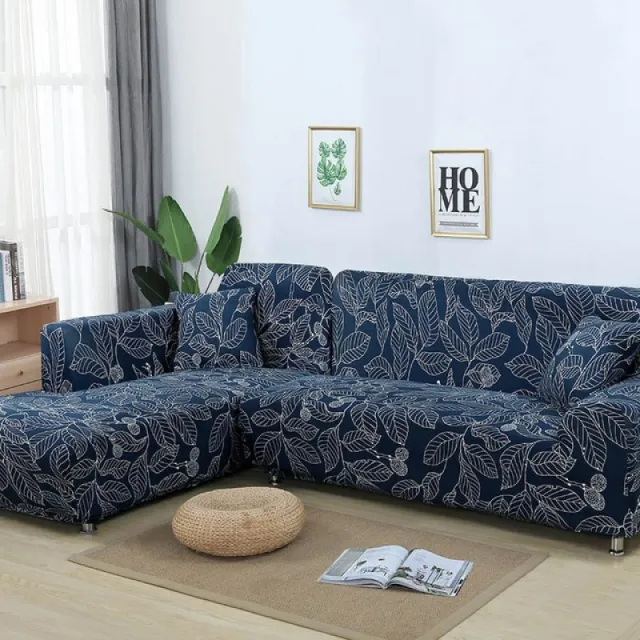 Sofa Cover Elastic Blue Sofa covers for living room Color 2 - Shop at LoveMi
