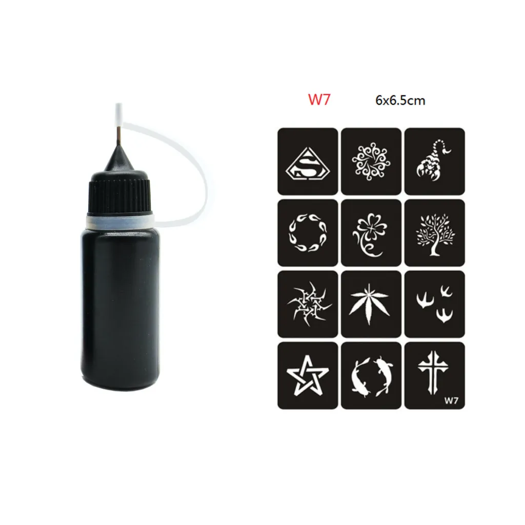 Tattoo stickers - Black W7