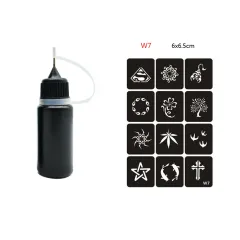 Tattoo stickers - Black W7 - View 1