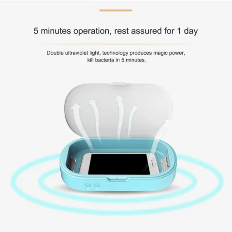 New 5V Double UV Phone Sterilizer Box Jewelry Phones