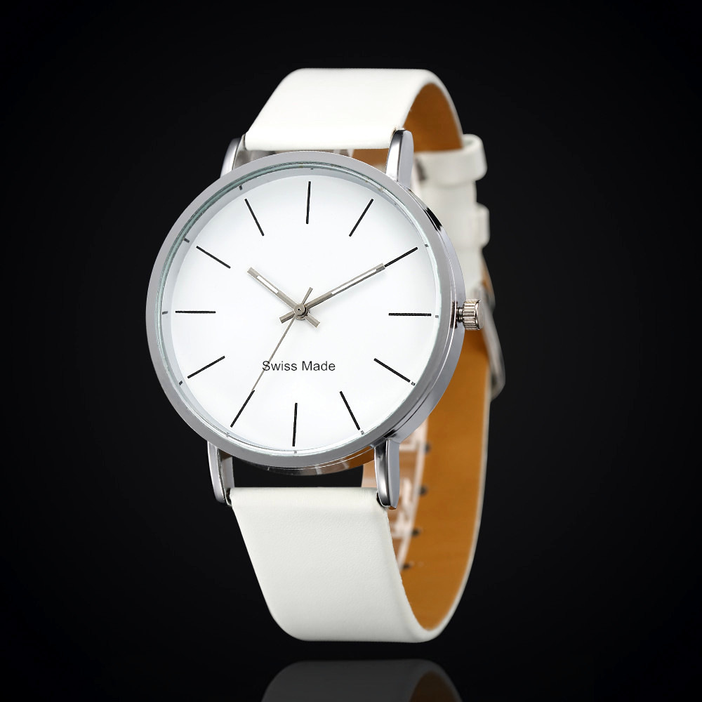 Couple Quartz Watches His & Hers Set Waterproof Leather Strap Analog Gift