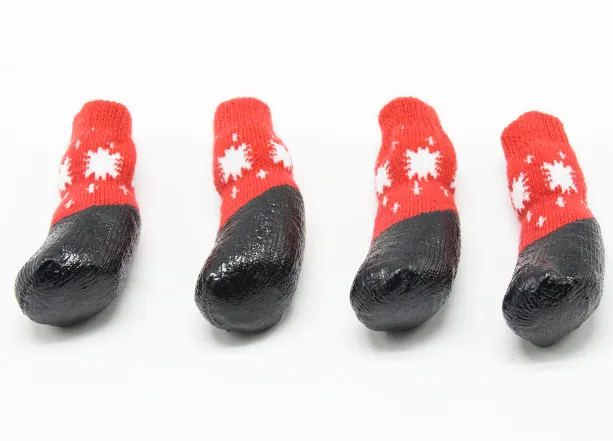 Pet waterproof socks Red Black - Shop at LoveMi