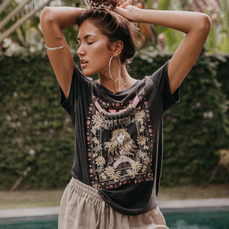 European and American printed T-shirt short sleeve shirt head print