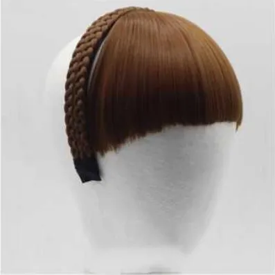 Secret Bang & Braid Headband - Light Brown
