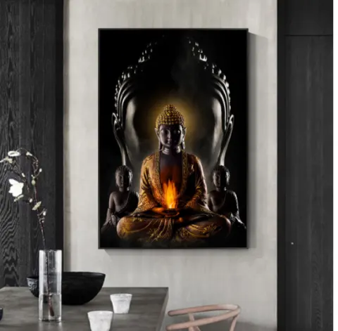 God Buddha Wall Art Canvas Modern Art Paintings on