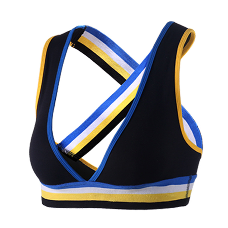 Title 3, Contrast color yoga sports bra providing superi...