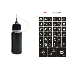 Tattoo stickers - Black Y01 - View 1