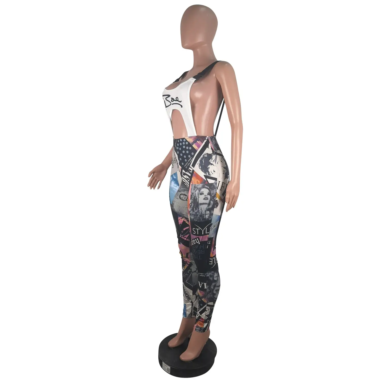 Women's Sling Graffiti Jumpsuit